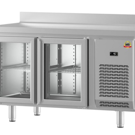 mesa refrigeración puertas cristal