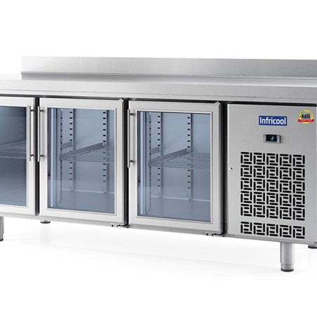 mesa de refrigeración puertas cristal