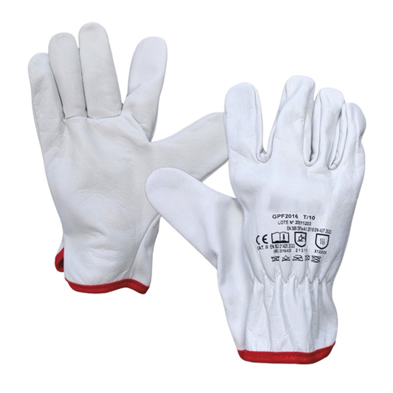 guantes de piel